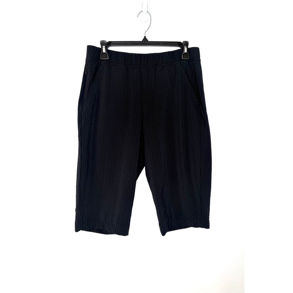 Title Nine Pull On Nimblene Textured Capri Sz M Stretch Casual Hiking Travel